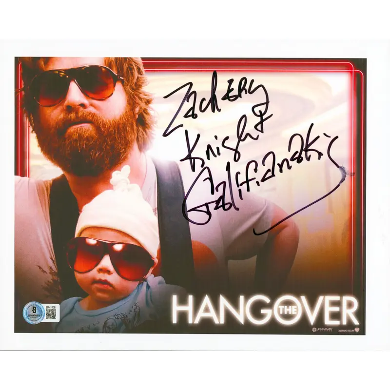 Zachary Knight Galifianakis The Hangover Signed 8.5x11 Photo BAS #BR41106