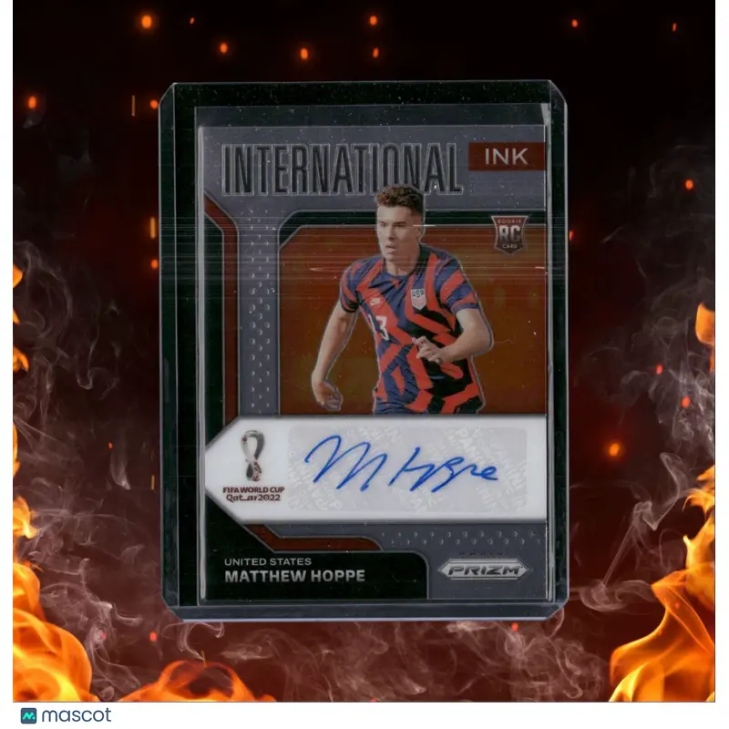 2022 Panini Prizm World Cup Matthew Hoppe international ink Auto #S-HOP