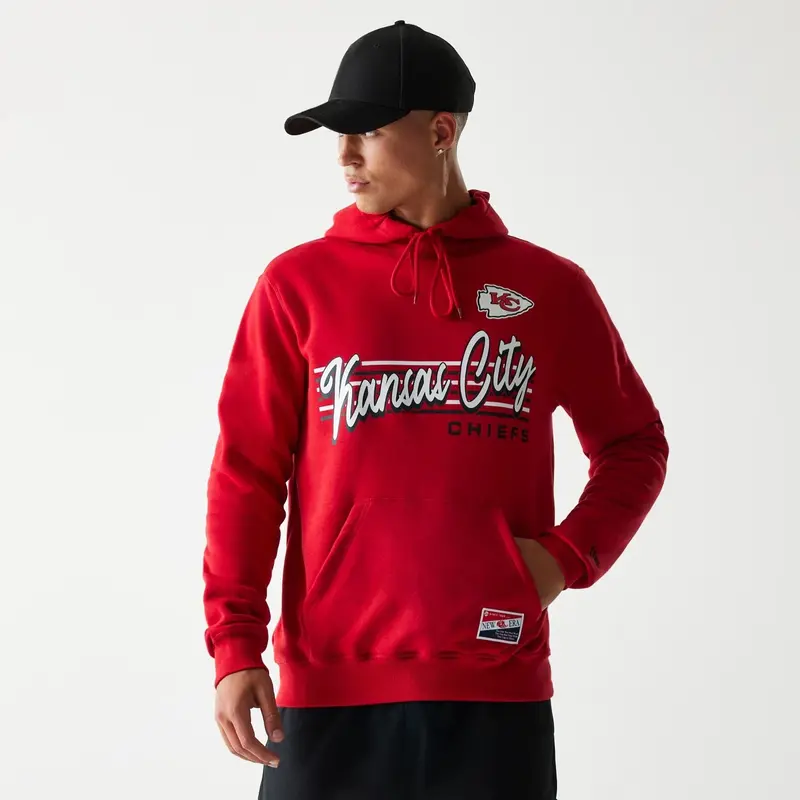 Kansas City Chiefs NFL Throwback Red Pullover Hoodie