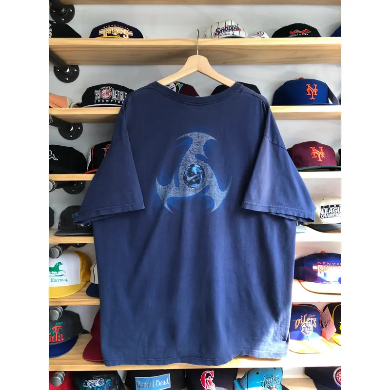 Vintage Nike Center Tribal Logo Tee Size XL/2XL