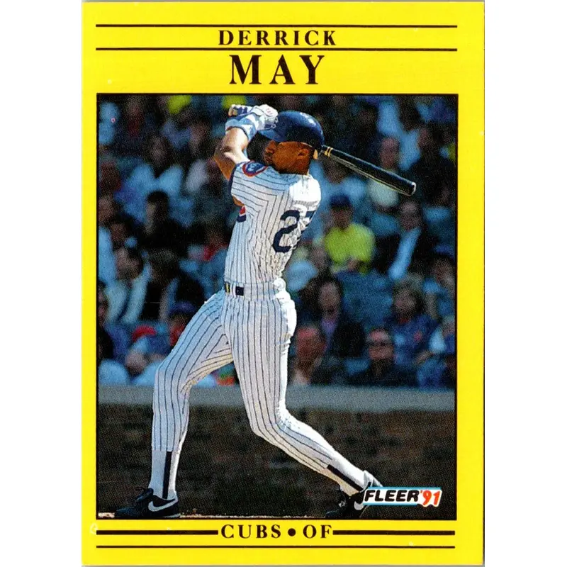 1991 Fleer Derrick May #427