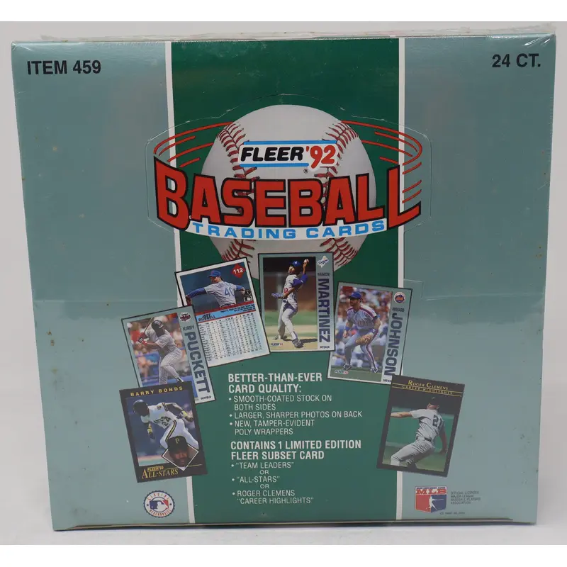 1992 Fleer Baseball Cello Box (24/31)