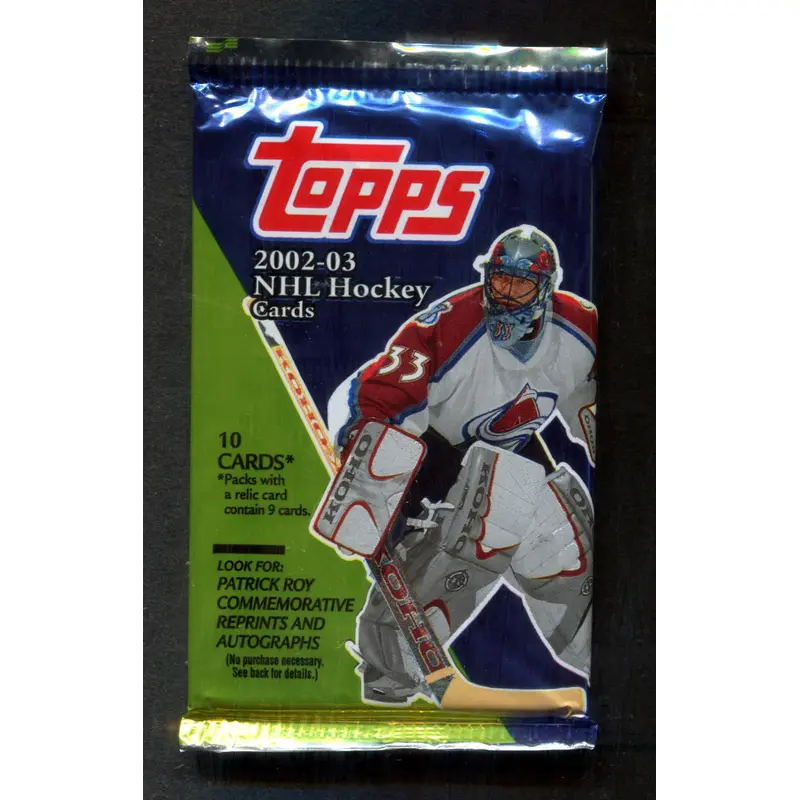 2002/03 Topps Hockey Unopened Pack (10)
