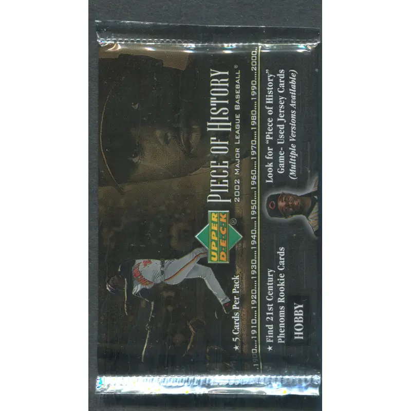 2002 Upper Deck Piece of History Baseball Unopened Pack (Hobby) (5)