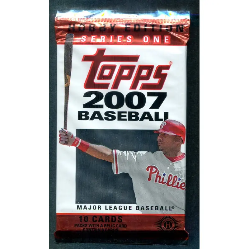 2007 Topps Baseball Unopened Series 1 Pack (Hobby) (10)