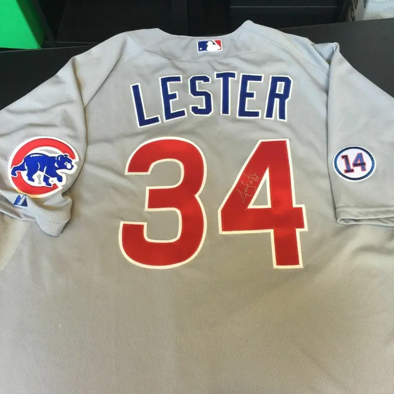 Jon Lester Signed Authentic Team Issued Chicago Cubs Jersey MLB Authenticated