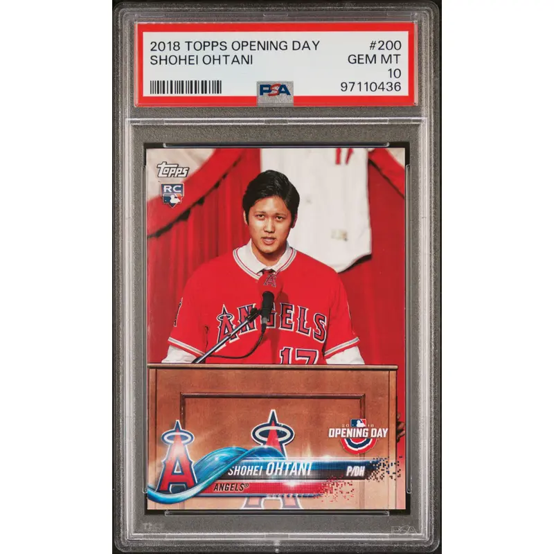 Shohei Ohtani 2018 Topps Opening Day Rookie #200 PSA 10 Gem Mint 0436