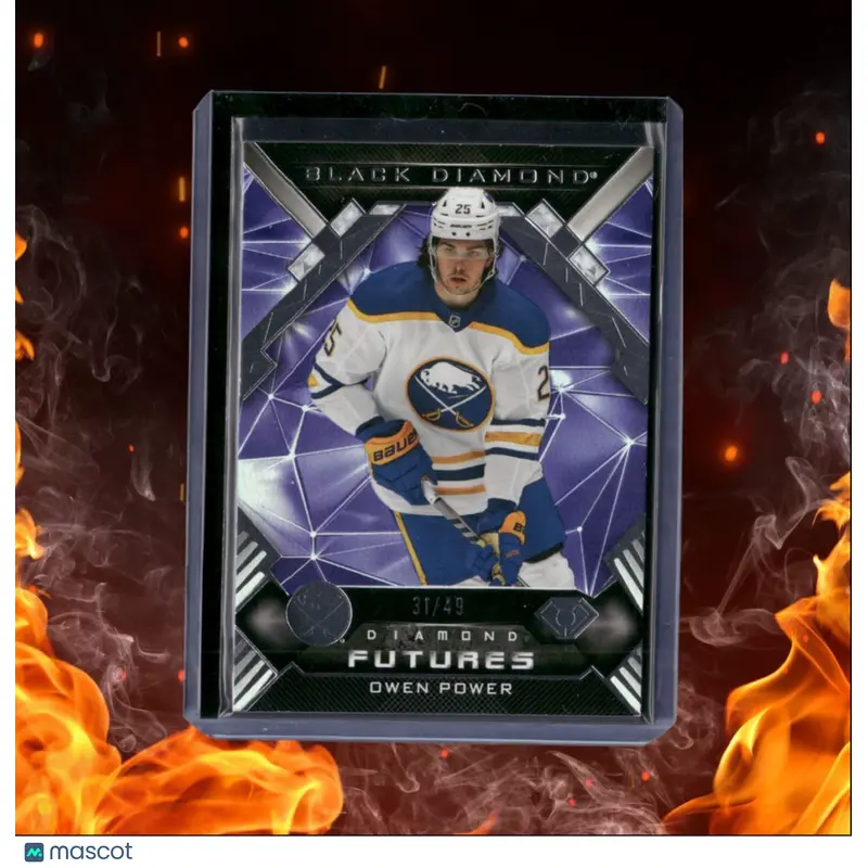 2022-23 Upper Deck Black Diamond Owen Power Diamond Futures Purple Rookie 31/49