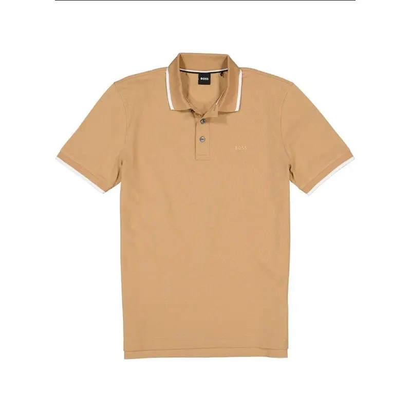 HUGO BOSS MENS POLO BEIGE PARLAY 190 50494697261