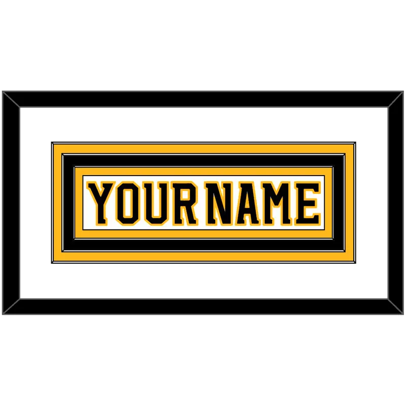 Boston Nameplate - Road White (2007-2017) - Triple Mat 1