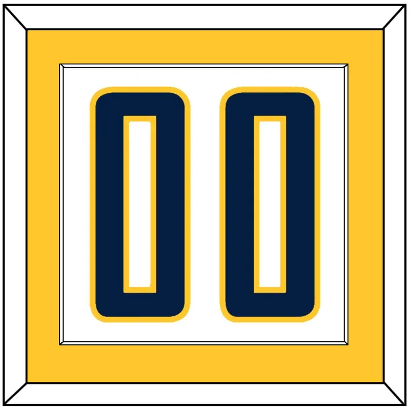 Indiana Number - Home White (2006-2017) - Single Mat 2