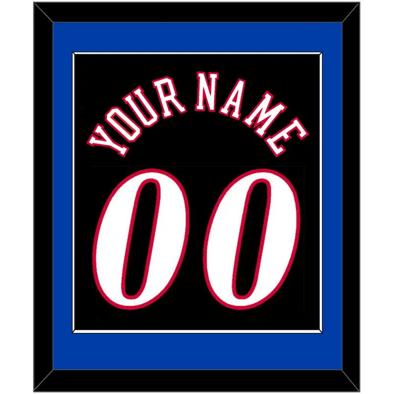 Philadelphia Name & Number - Road Black (1997-2009) - Single Mat 3
