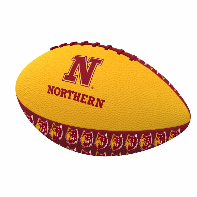 Northern State Repeating Mini Size Rubber Football