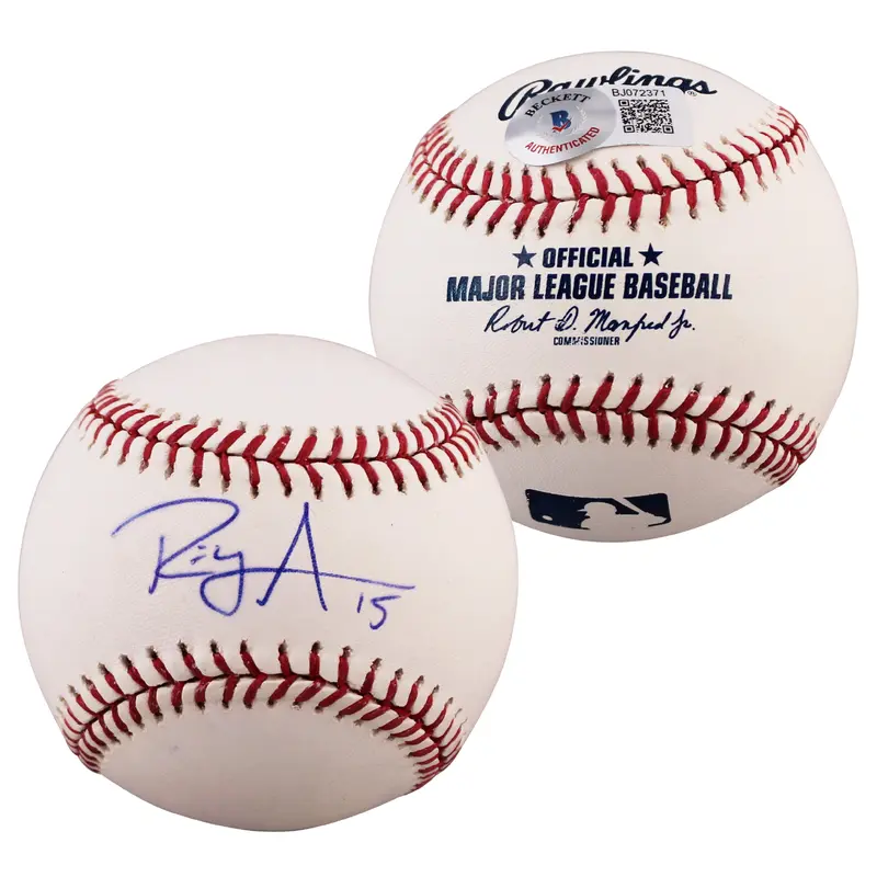 Nationals Riley Adams Authentic Signed OML Baseball Autographed BAS #BJ072371