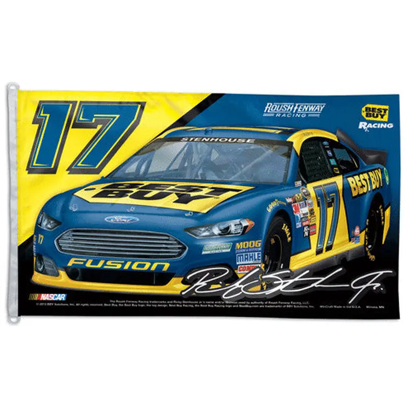 Ricky Stenhouse Jr. NASCAR #17 Best Buy Fusion Huge 3' x 5' Banner Flag - Wincraft 2013