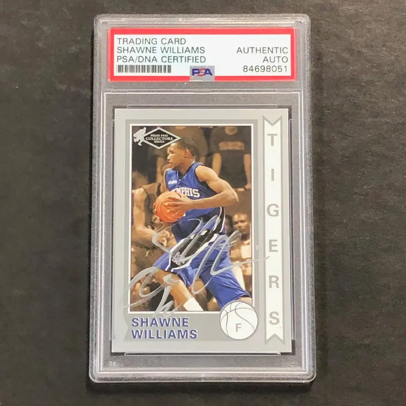 2006-07 PressPass #14/25 Shawne Williams Signed Rookie Card AUTO PSA Slabbed