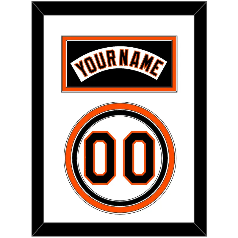 Baltimore Nameplate & Number - Home White (1995-1997) - Triple Mat 2