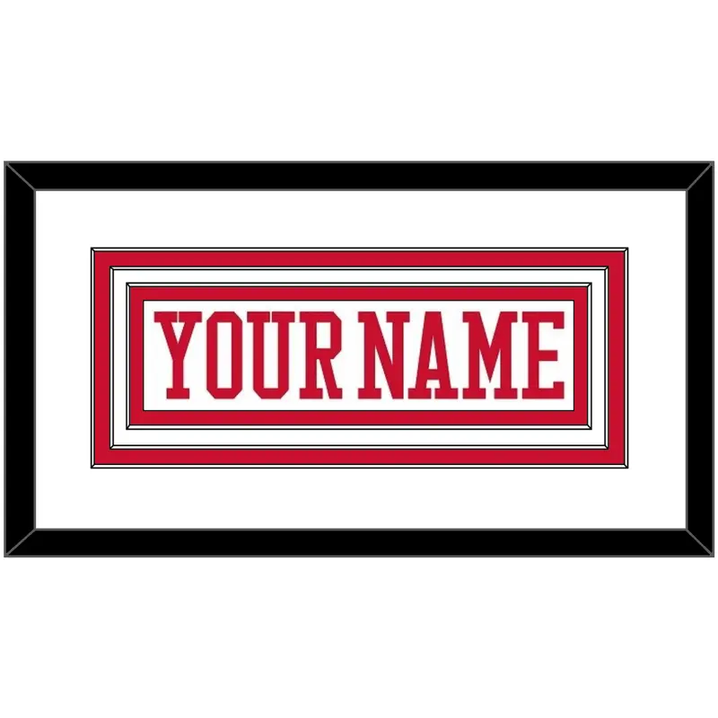 Boston Hockey Nameplate - Home White - Triple Mat 1