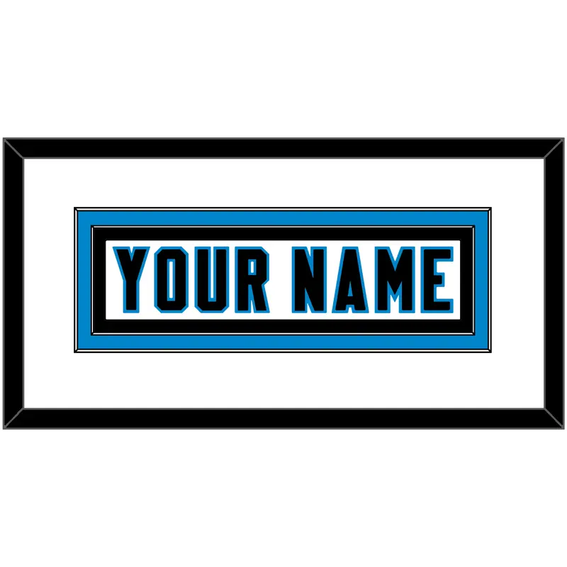 Carolina Nameplate - Road White - Double Mat 1