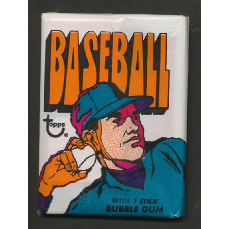 1972 Topps Baseball Unopened Series 3 Wax Pack Aaron IA Back