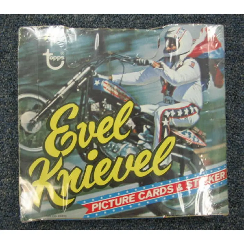 1974 Topps Evel Knievel Unopened Cello Box