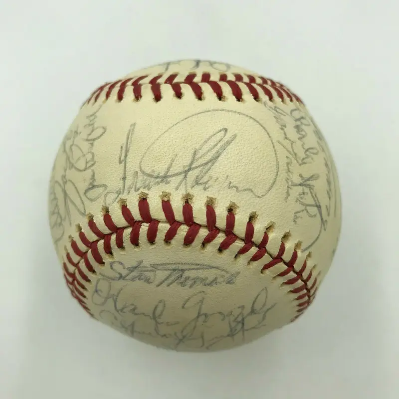 1976 Cleveland Indians Team Signed American League Baseball Frank Robinson