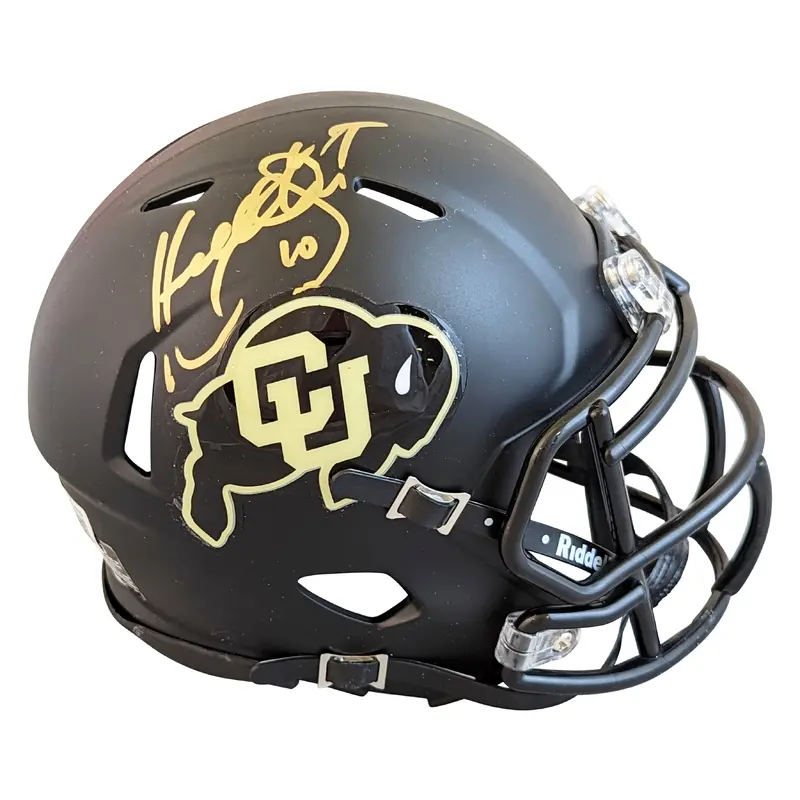 Colorado Kordell Stewart Authentic Signed Black Speed Mini Helmet BAS Witnessed