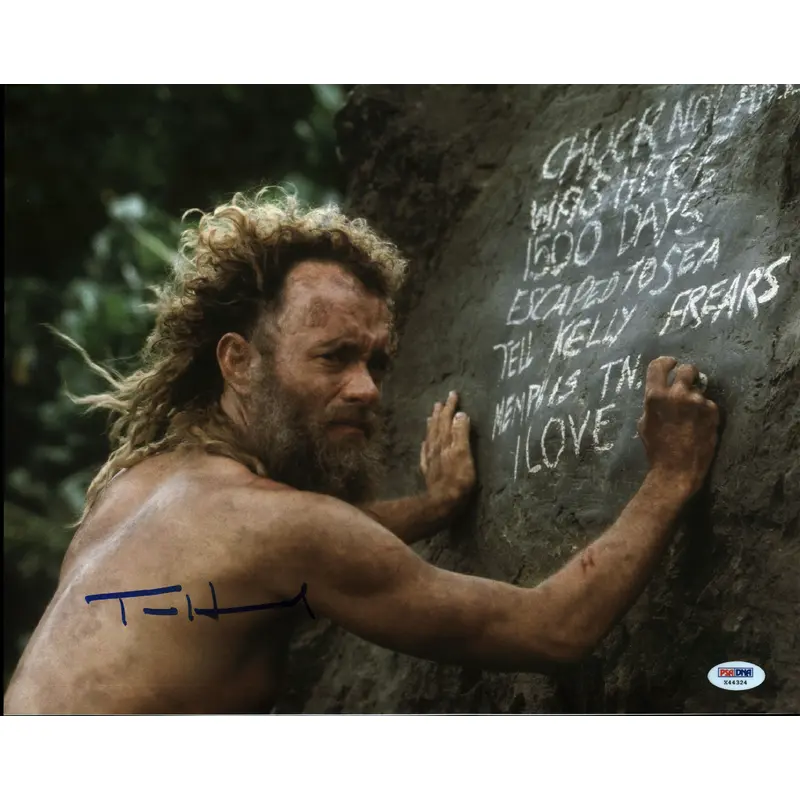 Tom Hanks Cast Away Authentic Signed 11x14 Photo Autographed PSA/DNA #X44324