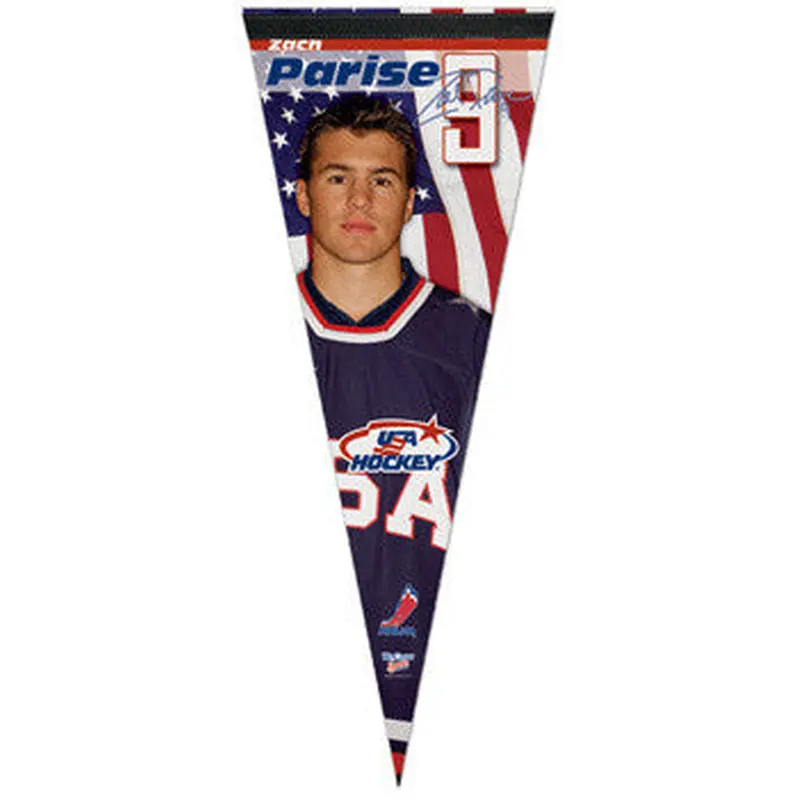 Zach Parise Team USA 2010 Premium Felt Collector's Pennant
