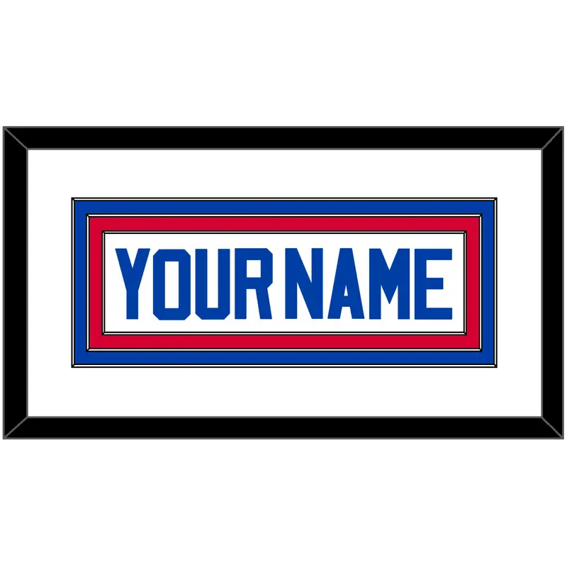 Detroit Name - Home White (1983-1996) - Triple Mat 1