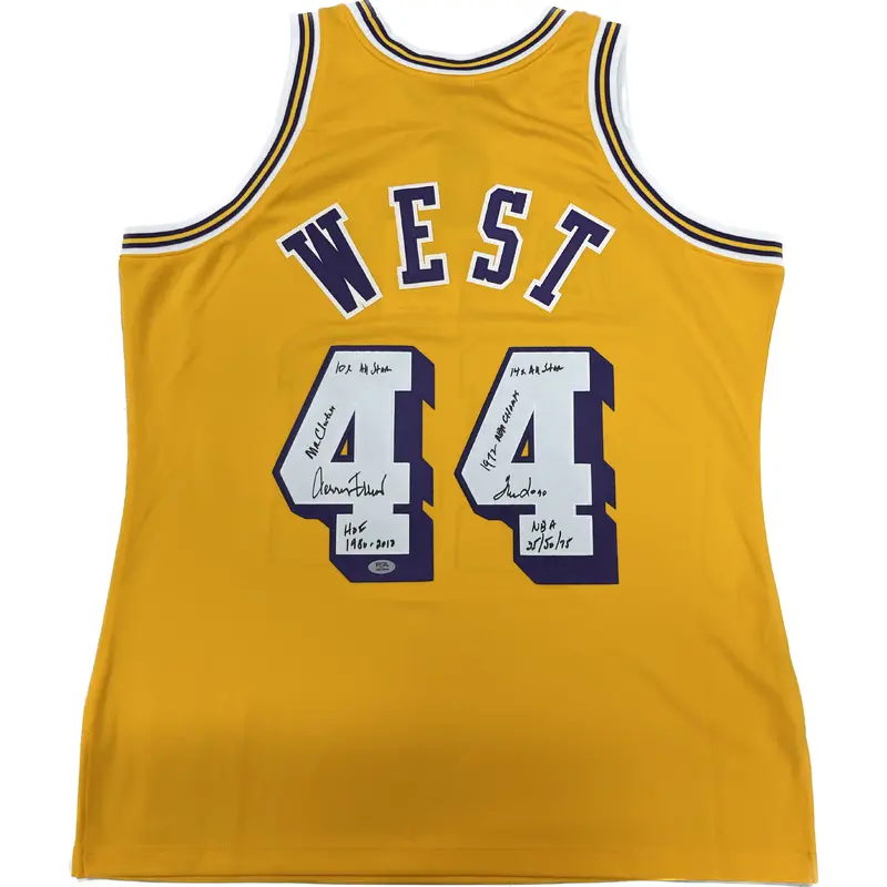 Jerry West Signed Lakers Jersey PSA/DNA Auto Lakers Autographed