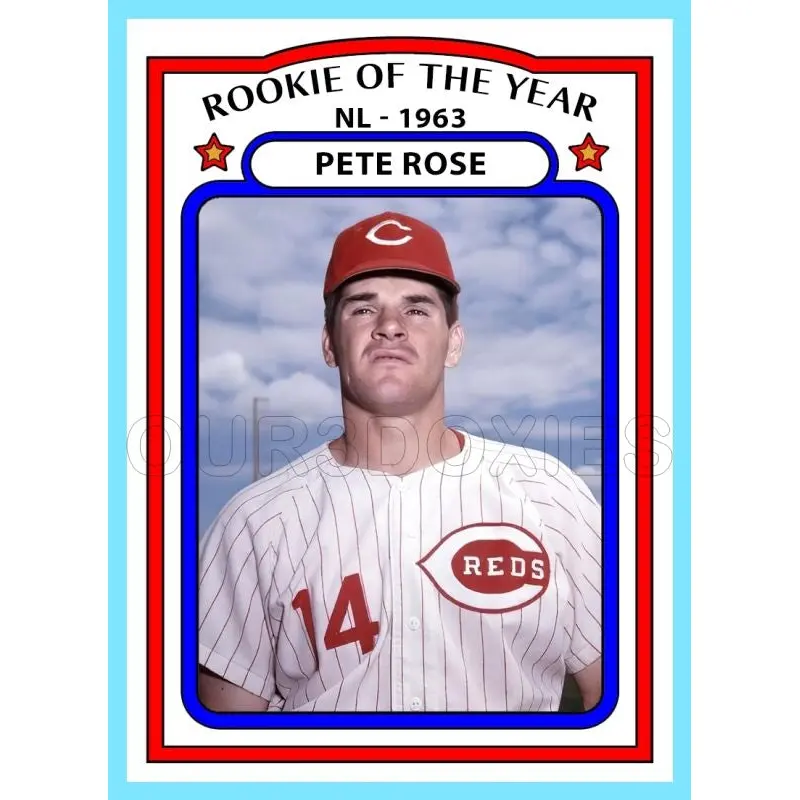Pete Rose ROY 1972 Topps Custom Card - 4763