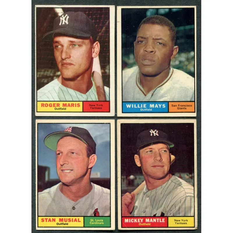 1961 Topps Baseball Complete Set EX (587) (24-583)