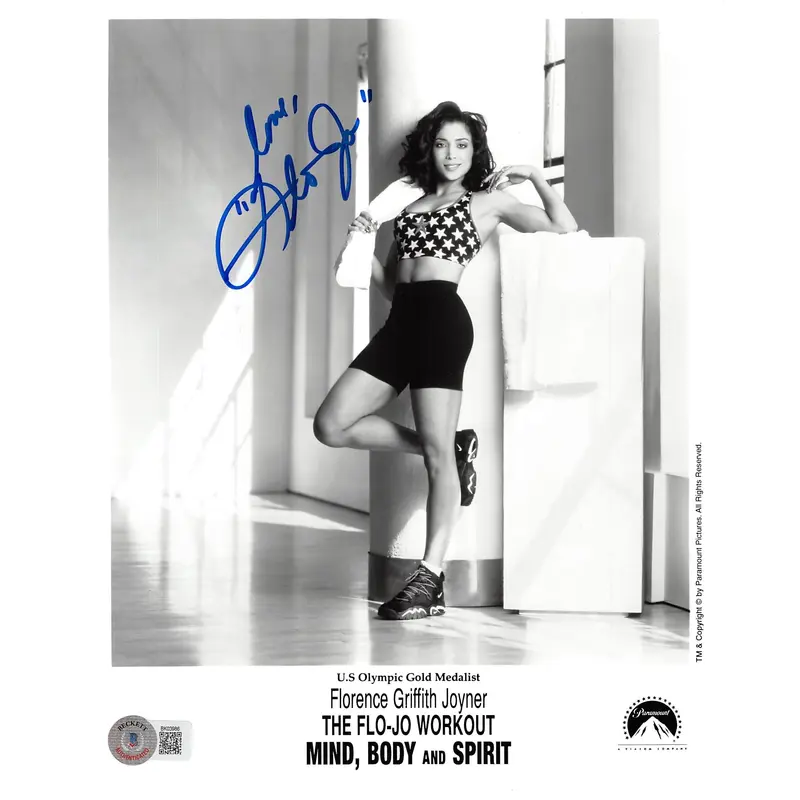 Florence Griffith Joyner Summer Olympics "Love" Signed 8x10 Photo BAS #BK03986