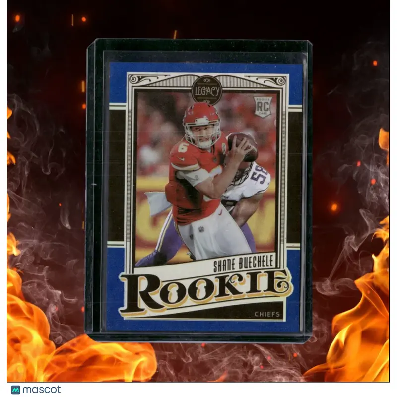 2021 Panini Chronicles Shane Buechele Legacy Blue Prizm Rookie 14/25 #204