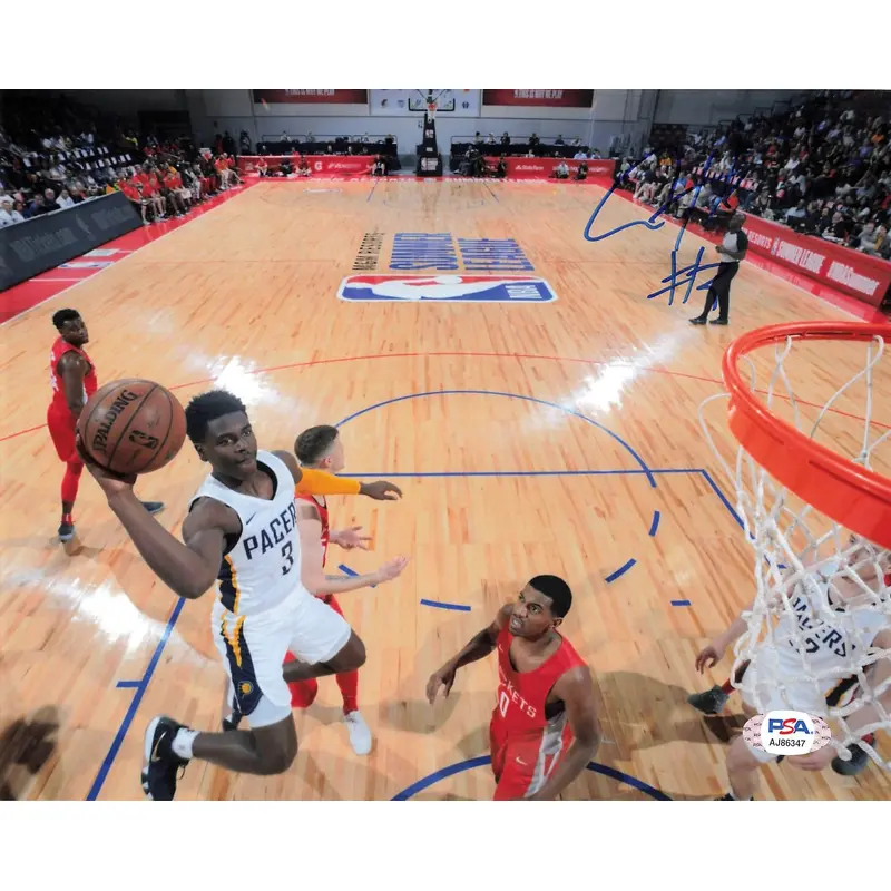 AARON HOLIDAY Signed 8x10 photo PSA/DNA Indiana Pacers Autographed
