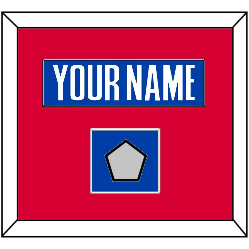 Detroit Name & Champions Patch - Road Blue (2001-2017) - Single Mat 2