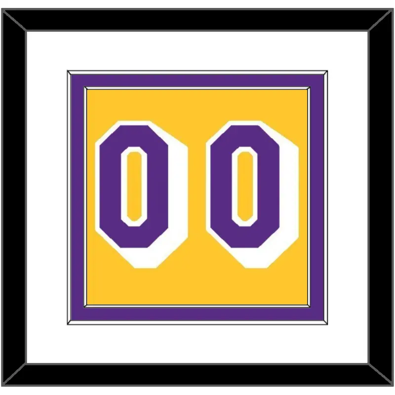 Los Angeles Number - Home Yellow (1997-1999) - Double Mat 1