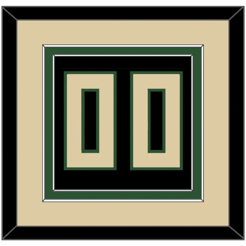 Milwaukee Number - Black Statement - Double Mat 2