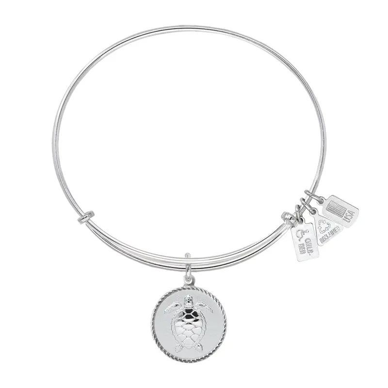 Sea Turtle Charm Bangle