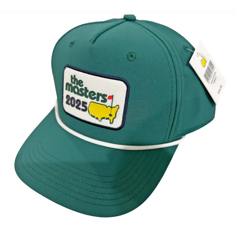 2025 Masters Augusta National Golf Club Green Embroidered Rope Snapback Hat