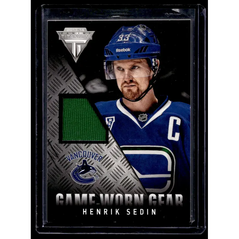 2013-14 Panini Titanium - Game-Worn Gear - Henrik Sedin #GG-HS