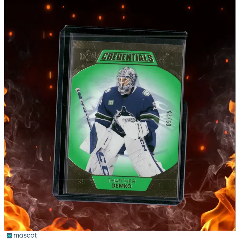 2022-23 Upper Deck Credentials Thatcher Demko Green 09/25 #86