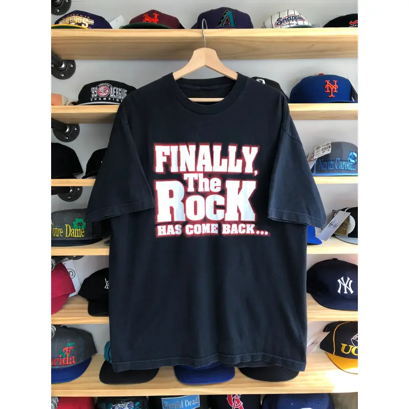 Vintage WWE The Rock Has Finally Come Back To San Diego Tee Size XL
