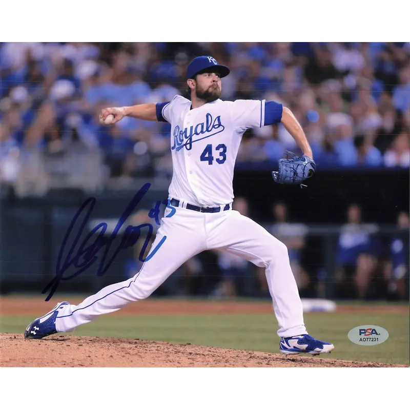Aaron Crow signed 8x10 photo PSA/DNA  Kansas City Royals Autographed