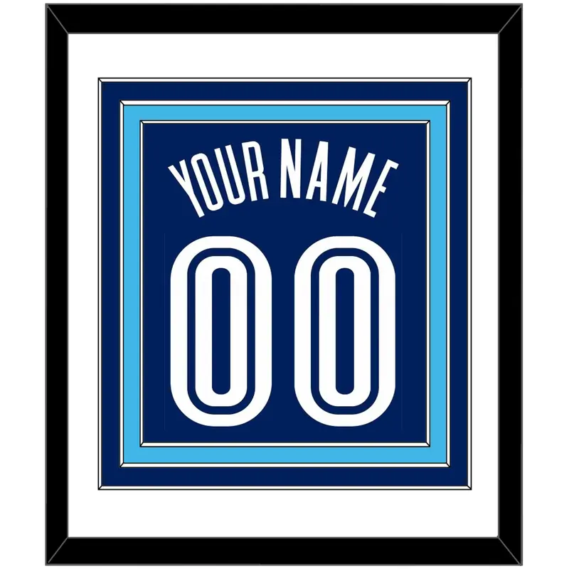 Villanova Basketball Name & Number - Road Blue (2005-2007) - Triple Mat 1