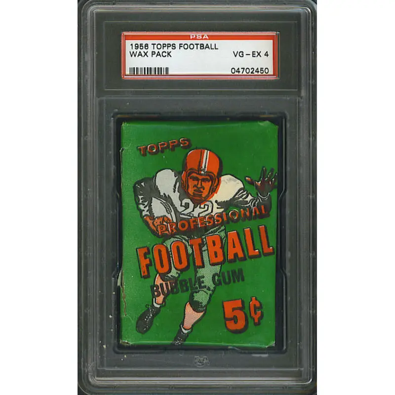1956 Topps Football Unopened Wax Pack PSA 4