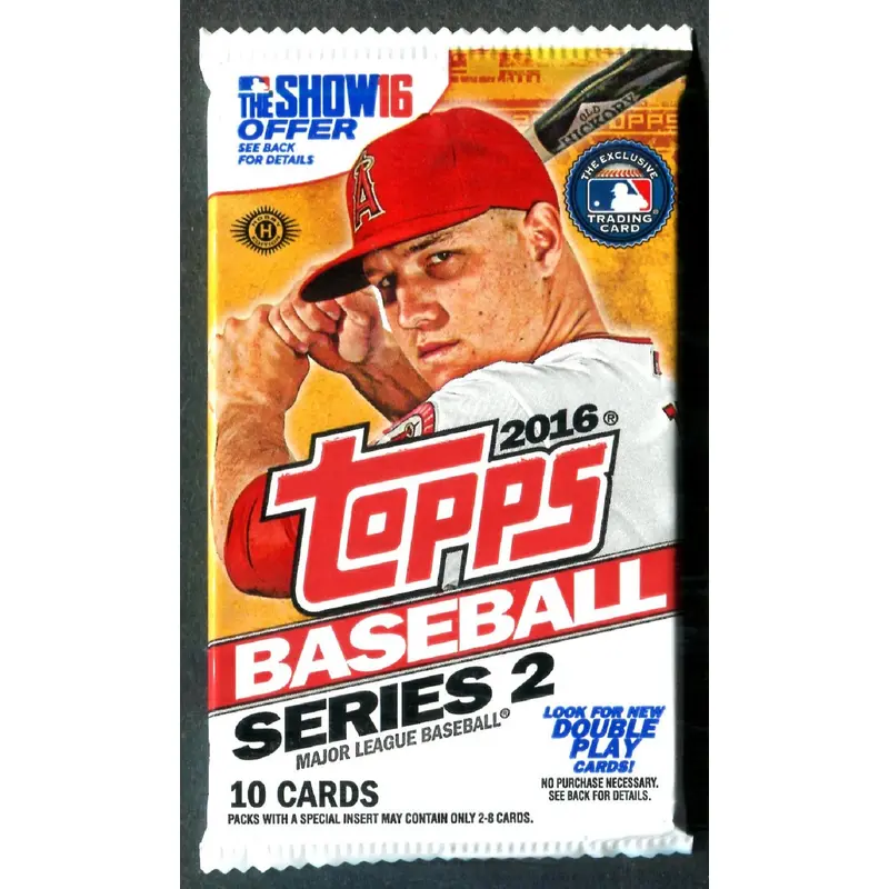 2016 Topps Baseball Unopened Series 2 Pack (Hobby) (10)