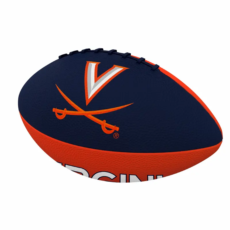 Virginia Pinwheel Junior Size Rubber Football