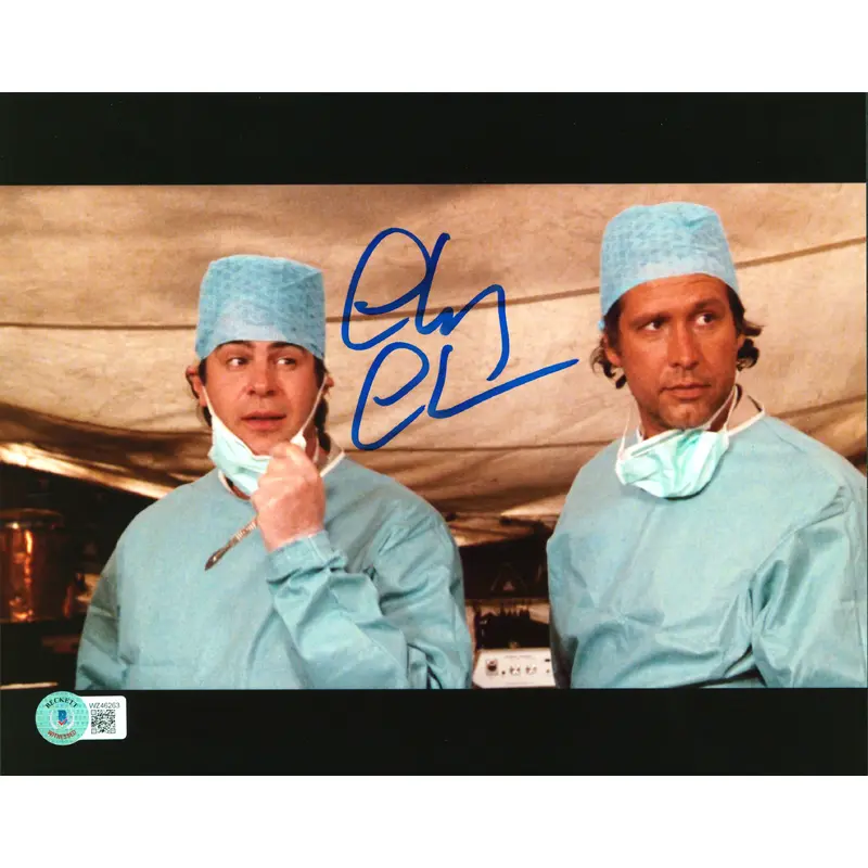 Chevy Chase Spies Like Us Authentic Signed 8x10 Surgery Photo BAS Witnessed